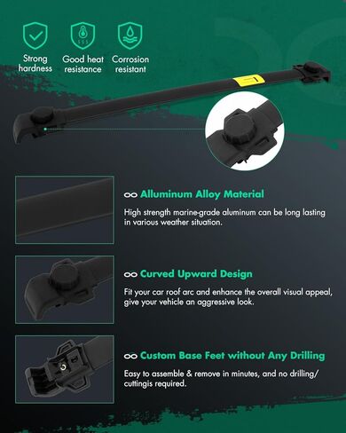 SCITOO Roof Rack crossbars Fit for Dodge Journey 2009-2018,Cargo Carrier Kayak Rooftop Luggage Crossbar in Saudi Arabia