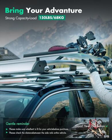 SCITOO Roof Rack crossbars Fit for Dodge Journey 2009-2018,Cargo Carrier Kayak Rooftop Luggage Crossbar in Saudi Arabia