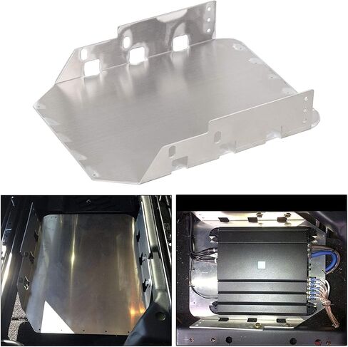HECASA Under Seat Mounting Bracket Plate Holder Carrier Compatible with Wrangler Jk Unlimited 2007-2018 & JK 2007-2010 Aluminum Bracket Plate Holder Carrier in Saudi Arabia