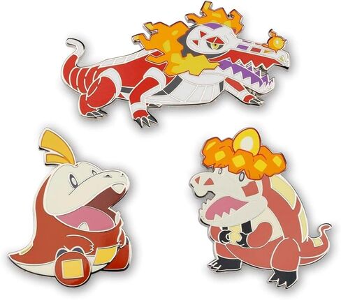 Pokemon Pokémon Center: Fuecoco, Crocalor & Skeledirge Pokémon Pins (3-Pack) in Saudi Arabia