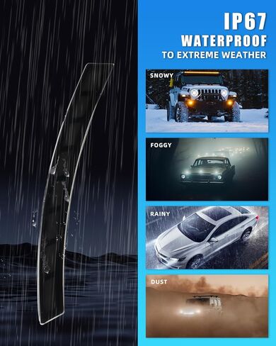 Front Sequential Side Marker Lights for 2023-2024 Hon-da CR-V CRV, Upgrade Smoked Lens Switchback Amber Turn Signal Light, Customize Blue or White Light as Daytime Running Light, 2PCS in Kuwait