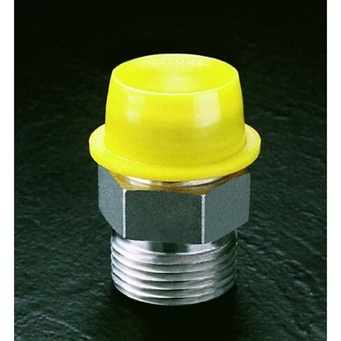Caplugs 99394864 Plastic Tapered Cap and Plug with Wide Thick Flange WW-6, PE-LD, Cap OD 0.468" Plug ID 0.615", Yellow (Pack of 200) in Saudi Arabia
