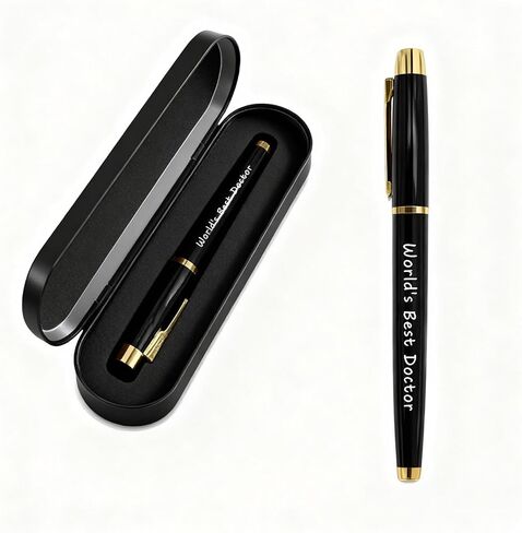 TANWIH Appreciation Gifts for Doctor - World’s Best Doctor Gel Pen Gift Set - Thank You Birthday Graduation Christmas Medical School Gift for Doctors in Saudi Arabia