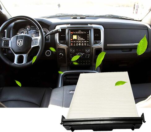 68406048AA & 68052292AA Cabin Air Filter and Air Filter Access Door Kit Replacement for 2011-2020 Ram 1500 2500 3500 4500 5500 2007-2012 CX-7 2.3L L4 Replaces 5058693AA 68318365AA in Kuwait