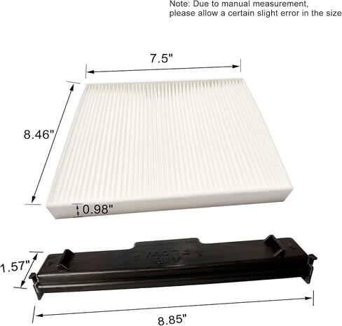 68406048AA & 68052292AA Cabin Air Filter and Air Filter Access Door Kit Replacement for 2011-2020 Ram 1500 2500 3500 4500 5500 2007-2012 CX-7 2.3L L4 Replaces 5058693AA 68318365AA in Kuwait