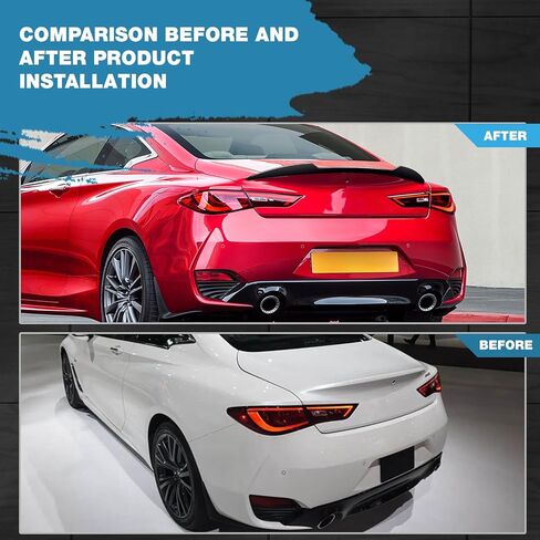 Rear Spoiler fit for Nissan Altima Sedan Advance/S/Sense/SL/SR/SV 2016 2017 2018, for Nissan Altima Sedan Base/Exclusive 2016 2017 Rear Wing Trunk Spoiler Gloss Black in Kuwait