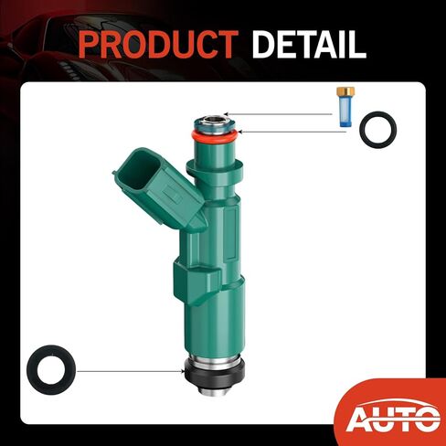 Fuel Injector Seal Kit O-Ring Compatible with 2001-2009 Toyota Prius 1.5L L4 2000-2005 Toyota Echo 1.5L L4 Fuel Injector Repair Kit Replace 23250-21020 4 Pack in Saudi Arabia