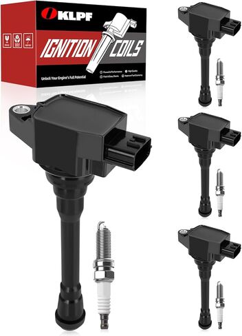 OKLPF Ignition Coil Pack UF708 with Iridium Platinum Spark Plugs -4-Piece Set, Compatible with 2013 2014 2015 2016 2017 2018 2019 Nissan NV200 2.0L L4 Nissan Sentra 1.8L L4. in Kuwait