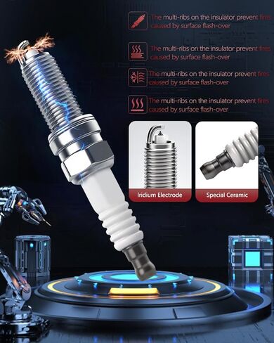 OKLPF Ignition Coil Pack UF708 with Iridium Platinum Spark Plugs -4-Piece Set, Compatible with 2013 2014 2015 2016 2017 2018 2019 Nissan NV200 2.0L L4 Nissan Sentra 1.8L L4. in Kuwait