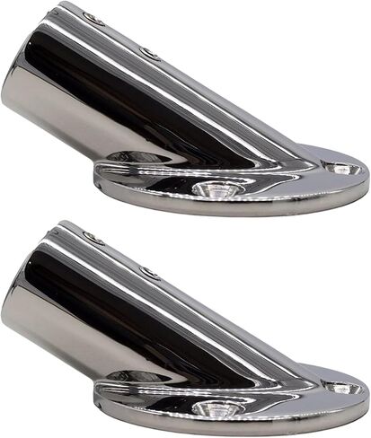 MARINE CITY Heavy Duty 316 Grade Stainless Steel Marine Grade Casting Boat Hand Railing Fittings 7/8 Inches Round Base 45 Degree Tube Base for Marines – Boats – Ships – Yachts (Pack of 1) in Saudi Arabia