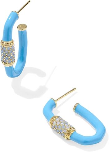 Kendra Scott, Women's, Emery Enamel Hoop Earrings in Saudi Arabia