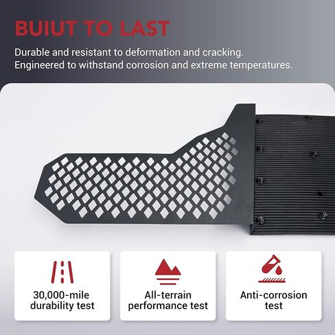 Mud Flaps for Pickup Trucks Heavy-Duty Accessories, Splash Guard, Fender Slush Guard for SUVs Vans, Universal All Weather Guardabarros para Auto Front & Rear, Impact-Resistant, 4PCS (Black) in Saudi Arabia