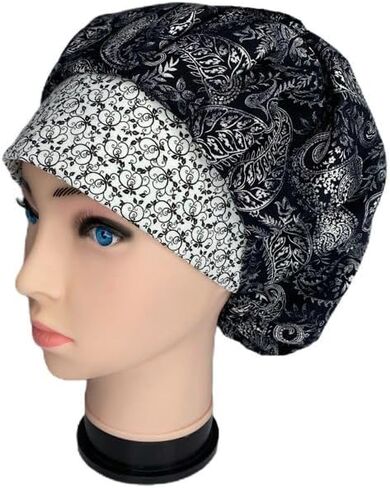 Bouffant Scrub Cap Deep Nights Scrub Hat OR Hats Womens Scrub Caps in Kuwait