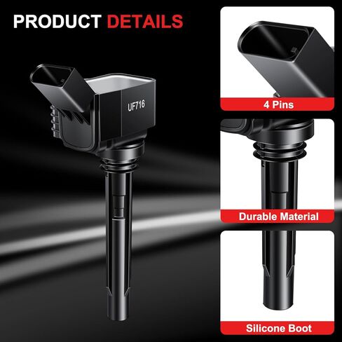 UF716 Ignition Coil Pack UF716 Fits for Audi A3 A4 A5 A6 Q5 Q7 TT, Fits for Volkswagen Jetta Golf Passat Tiguan 2014 2015 2016 2017 2018 2019 2020 2021, Replaces UF752 UF765 UF771 Set of 4 in Saudi Arabia