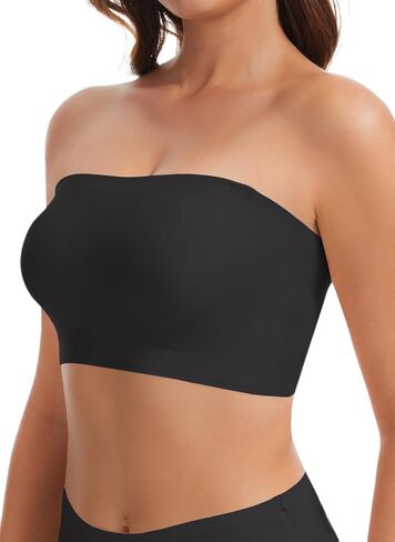 حمالة صدر بدون حمالات حمالة صدر رافعة للأعلى بدون سلك داخلي حمالة صدر أنبوبية جيلي مريحة غير قابلة للانزلاق مع حزام قابل للفصل in Kuwait