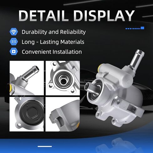 20-822 Power Steering Pump for Chevrolet Corvette C5 1997-2004, for Chevrolet Corvette C6 2005-2013, V8 5.7L 6.0L 6.2L 7.0L, Power Assist Pump Replace# 20822, 55-63106, 733-0120, 5563106 in Kuwait