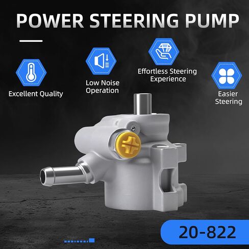 20-822 Power Steering Pump for Chevrolet Corvette C5 1997-2004, for Chevrolet Corvette C6 2005-2013, V8 5.7L 6.0L 6.2L 7.0L, Power Assist Pump Replace# 20822, 55-63106, 733-0120, 5563106 in Kuwait