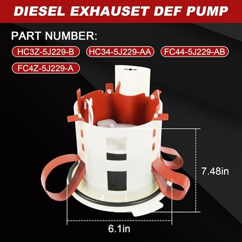 HC3Z-5J229-B DEF Pump Assembly Compatible with Ford F150 F250 F350 F450 F550 Super Duty 3.0L 6.7L Diesel 2017-2023 Exhaust Fluid Heat Pump Modul Rplaces HC34-5J229-AA FC44-5J229-AB in Saudi Arabia