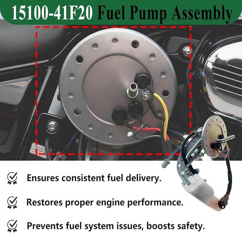 Fuel Pump Assembly Fit for Suzuki VL800 Intruder C800 Boulevard C50 C50C C50T 2006-2010 Replace 15100-41F20 1510041F20, VL800 Fuel Pump Replacement Parts in Saudi Arabia