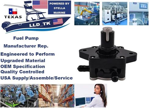 Fuel Pump Fit for Suzuki Outboard DF 40 50 60 70 80 90 100 115 140 HP 15100-90J10 15100-90J11 15100-90J00 15100-90J01 15100-90J1V in Kuwait