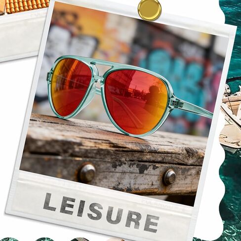KUGUAOK Polarized Aviator Sunglasses for Women Sporty Style Running Sun Glasses Tangle Free Frame Vintage Trendy Shades in Saudi Arabia