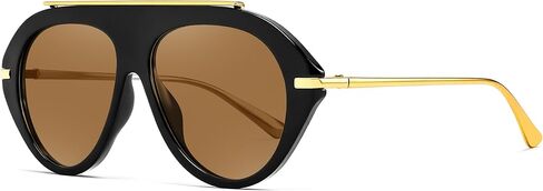 FEISEDY Retro Aviator Sunglasses for Women Men Trendy Oversized 70s Vintage Metal Sun Glasses B0408 in Saudi Arabia