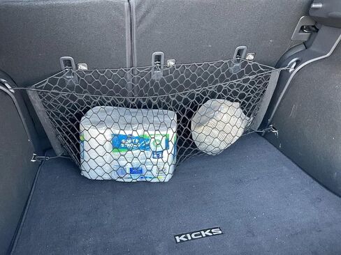 Trunk Organizer Cargo Net for Nissan Kicks 2017–2024 – Envelope Style Cargo Net for SUV – Premium Mesh Elastic Car Trunk Organizer Vehicle Carrier Storage – Compatible with Kicks in Saudi Arabia