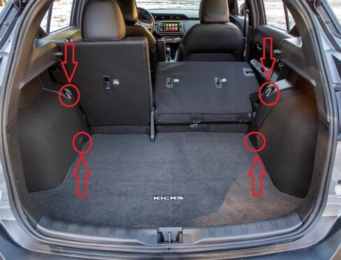 Trunk Organizer Cargo Net for Nissan Kicks 2017–2024 – Envelope Style Cargo Net for SUV – Premium Mesh Elastic Car Trunk Organizer Vehicle Carrier Storage – Compatible with Kicks in Saudi Arabia