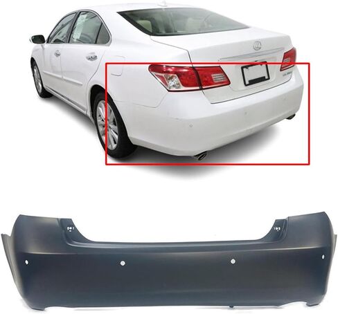 FitParts Compatible With Rear Bumper Cover 2007 2008 2009 2010 2011 2012 Lexus ES350 Sedan 07 08 09 10 11 12. New, Primed & Ready for Paint. LX1100130 5215933923 in Saudi Arabia