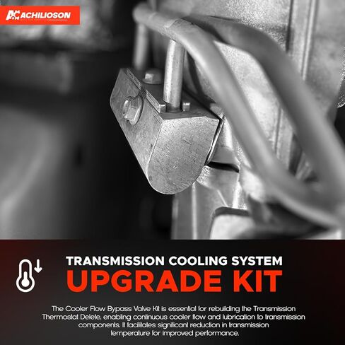 6L80 6L90 8L90 Sure Cool System Kit STL010 With Bypass Gasket – Compatible with GM Cadillac Chevy GMC (2014+), Replaces 8L90 8L80 8L90E 10L90 Thermostat Bypass Kit，Enhances Transmission Cooling in Kuwait