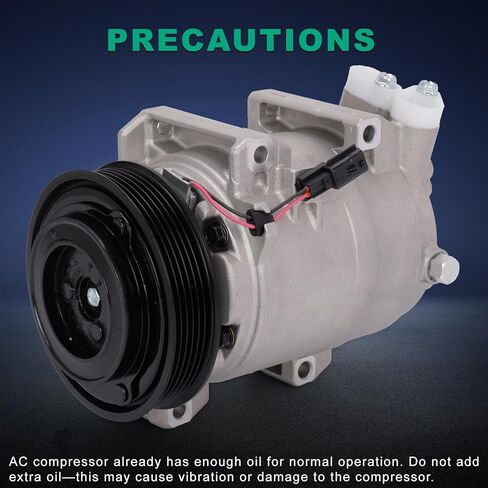 92600-JM01B Air Conditioning AC Compressor with Clutch Compatible with Nissan Rogue 2008-2015 2.5L Replaces# 92600-JM01C,92600-JM01E,92610-JM01A, CO-11200C, 98490, 97490. Air Conditioning Compressor in Kuwait