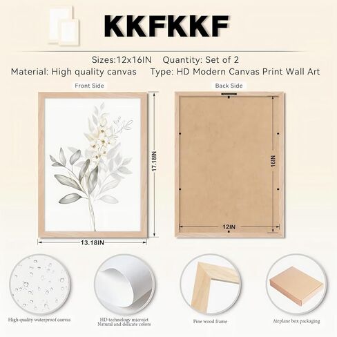 Framed Boho Eucalyptus Wall Art 2Pcs,Sage Green Plant and Flower in Glass Vase Canvas Prints, Minimalist Botanical Painting Picture, Nature Poster Artwork for Living Room,Bathroom, Kitchen Wall Decor 16X24IN in Saudi Arabia