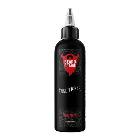 Beard Octane - Neutral Beard Conditioner - 8 oz. - Repair Damaged Hair and Softens - Hight Quality Ingredients with Biotin - Handcrafted in the USA in Saudi Arabia