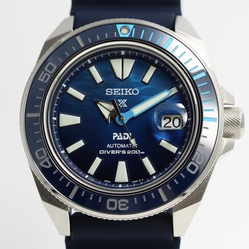 Seiko Prospex Automatic Diver SRPJ93K1 Samurai Great Blue PADI Special Edition Men's Watch with PADI Box in Saudi Arabia