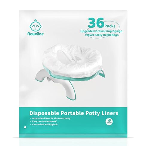 [90 Packs] Disposable Potty Liners with 200ML Absorbent Pads, Travel Potty Refill Bags Compatible with OXO Tot 2-in-1 Go Potty, Universal Potty Training Liners Fit Most Potty Chairs for Kids, Toddlers in Saudi Arabia