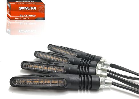 Universal 4PCS 12 leds Motorcycle signal light Amber Color Indicator Arrow Blinker Lamps Compatible with Kawasaki Honda Yamaha Suzuki in Kuwait