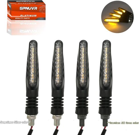 Universal 4PCS 12 leds Motorcycle signal light Amber Color Indicator Arrow Blinker Lamps Compatible with Kawasaki Honda Yamaha Suzuki in Kuwait