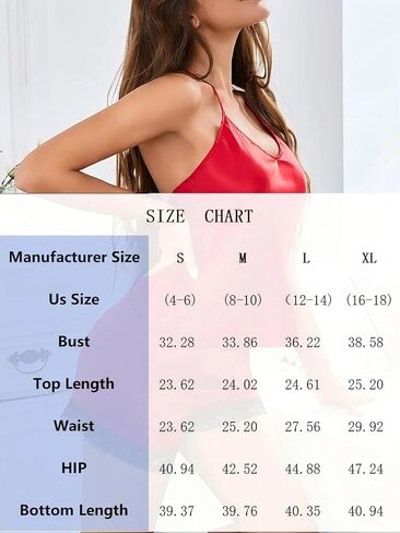 Satin Pajama Set for Women 2 Piece Camisole and Shorts Sleepwear Summer Lingerie Pjs Shorts Set Soft Loungewear in Saudi Arabia