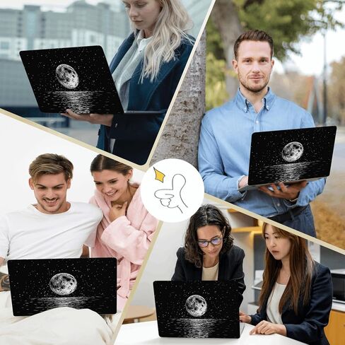 Compatible with MacBook Air M4 M3 M2 13 inch Case 2025 2024 2023 2022 Version A3240 A3113 A2681,Unique Pattern Plastic Hard Shell for MacBook Air 13.6 Case,Bright Moon in Kuwait