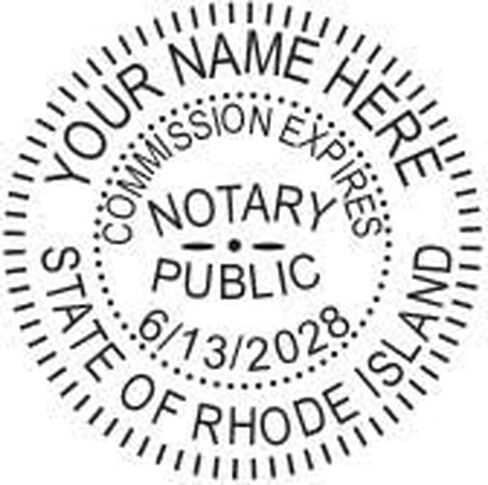Rhode Island Notary Seal Embosser Bundle with Round Self Inking Stamp | (Red, 2-Items) in Saudi Arabia