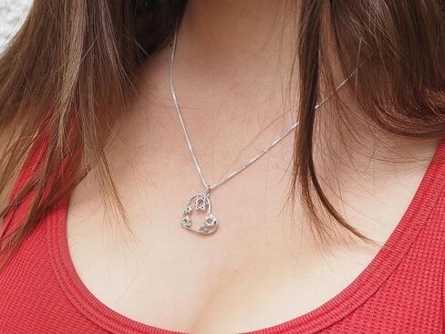 قلادة ألف بيت من باولا نجمة داود - قلادة قلب من الفضة الإسترلينية - هدية مجوهرات يهودية للنساء in Kuwait