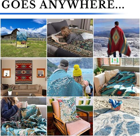 Pure Country Weavers I Am The Resurrected Blanket - Religious Gift Tapestry Throw Woven from Cotton - Made in The USA (72x54) in Saudi Arabia