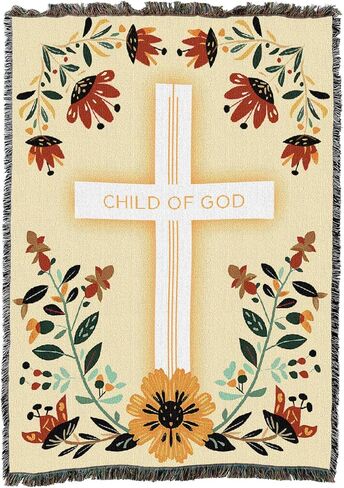 Pure Country Weavers He Provides Blanket - Religious Gift Tapestry Throw Woven from Cotton - Made in The USA (50X60) in Kuwait