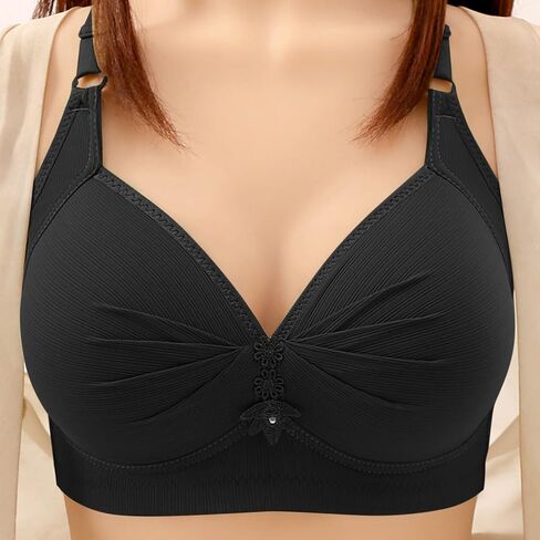 Ruziyoog Push Up Bralette for Women Wireless Padded Full Coverage Bras Adjustable Straps T-Shirt Bra Everyday Bra in Saudi Arabia