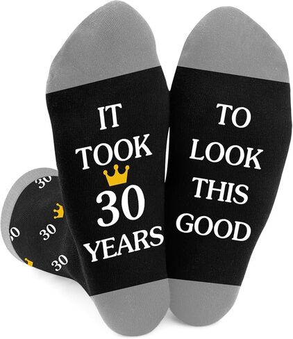 30th Birthday Gifts for Men,Dad Mens Best Friend Brother Adult Boyfriend Son Husband Niece Happy 30th Birthday Gifts for Him Male Friendship from Mom Dad Sister Girlfriend Brother,Funny Novelty Socks in Kuwait