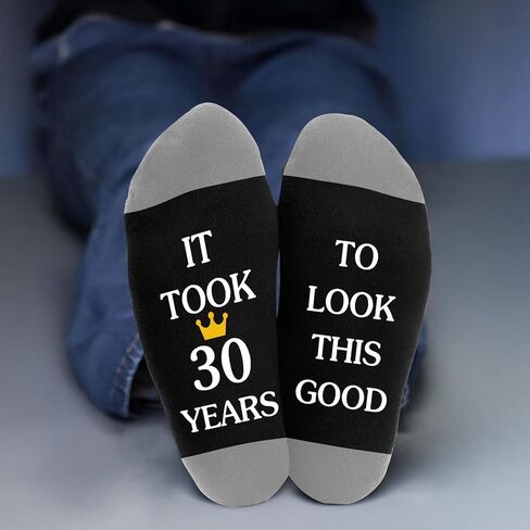 30th Birthday Gifts for Men,Dad Mens Best Friend Brother Adult Boyfriend Son Husband Niece Happy 30th Birthday Gifts for Him Male Friendship from Mom Dad Sister Girlfriend Brother,Funny Novelty Socks in Kuwait