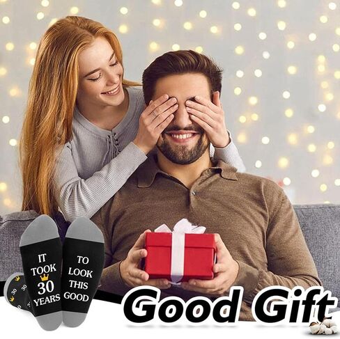 30th Birthday Gifts for Men,Dad Mens Best Friend Brother Adult Boyfriend Son Husband Niece Happy 30th Birthday Gifts for Him Male Friendship from Mom Dad Sister Girlfriend Brother,Funny Novelty Socks in Kuwait