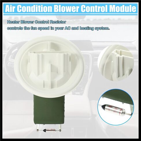HVAC Blower Motor Resistor Heater Fit for Smart Forfour - Pack of 1 White Green Durable Material in Saudi Arabia