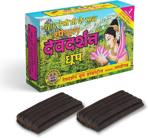 Dev-Darshan Wet Dhoop Sticks for Puja and Meditation, Natural Fragrance, 120 Sticks, Pack of 6 in Saudi Arabia
