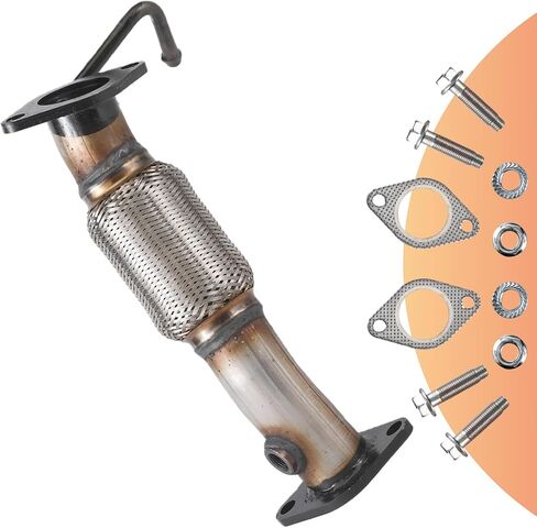 مجموعة أنابيب العادم المرنة الأمامية، مناسبة مباشرة لـ 2011-2016 Hyundai Elantra/GT/كوبيه 1.8L، 2014-2016 Elantra sport 2.0L، FED، 409 هيكل من الفولاذ المقاوم للصدأ، (مع مسامير / جوانات شفة) 52560 in Saudi Arabia